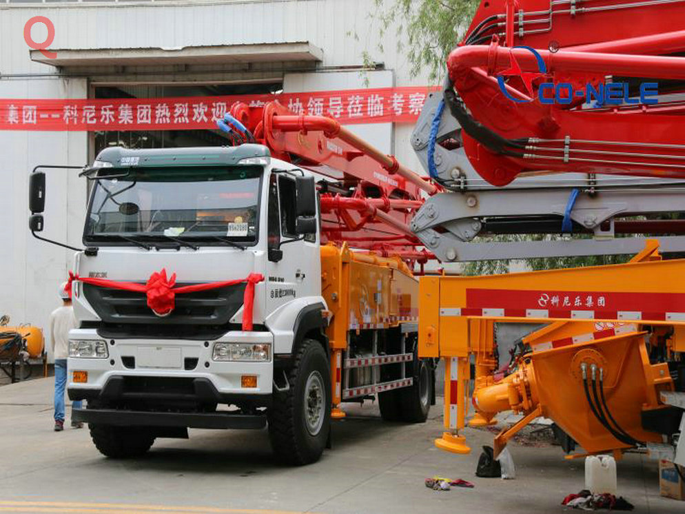 小型泵車，天泵，小型混凝土泵車